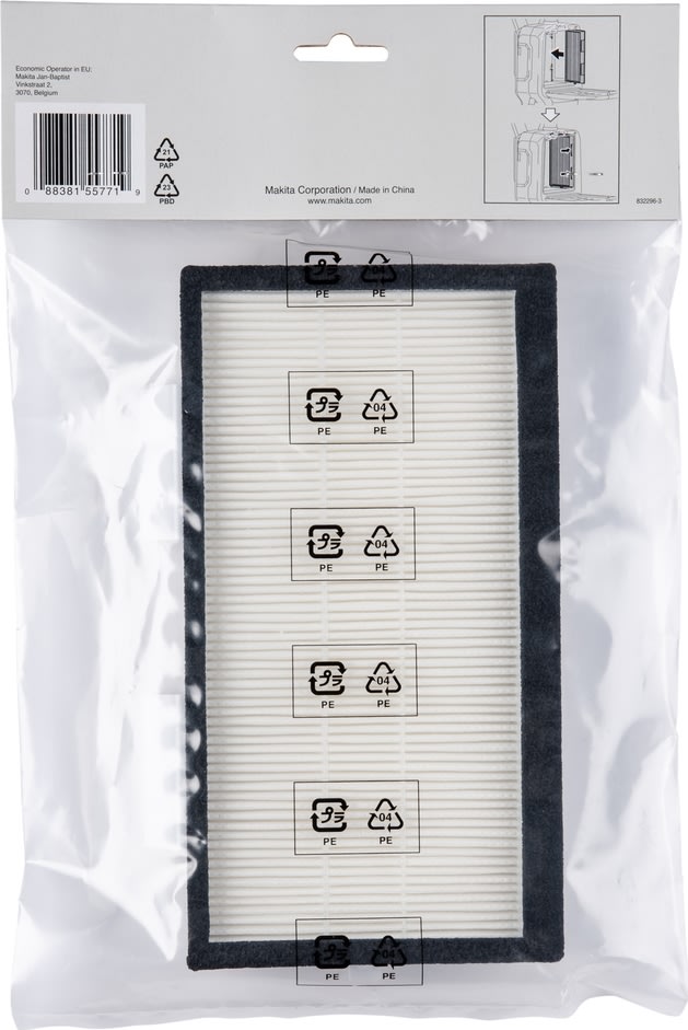 Makita HEPA filter til rygstøvsuger DVC660Z