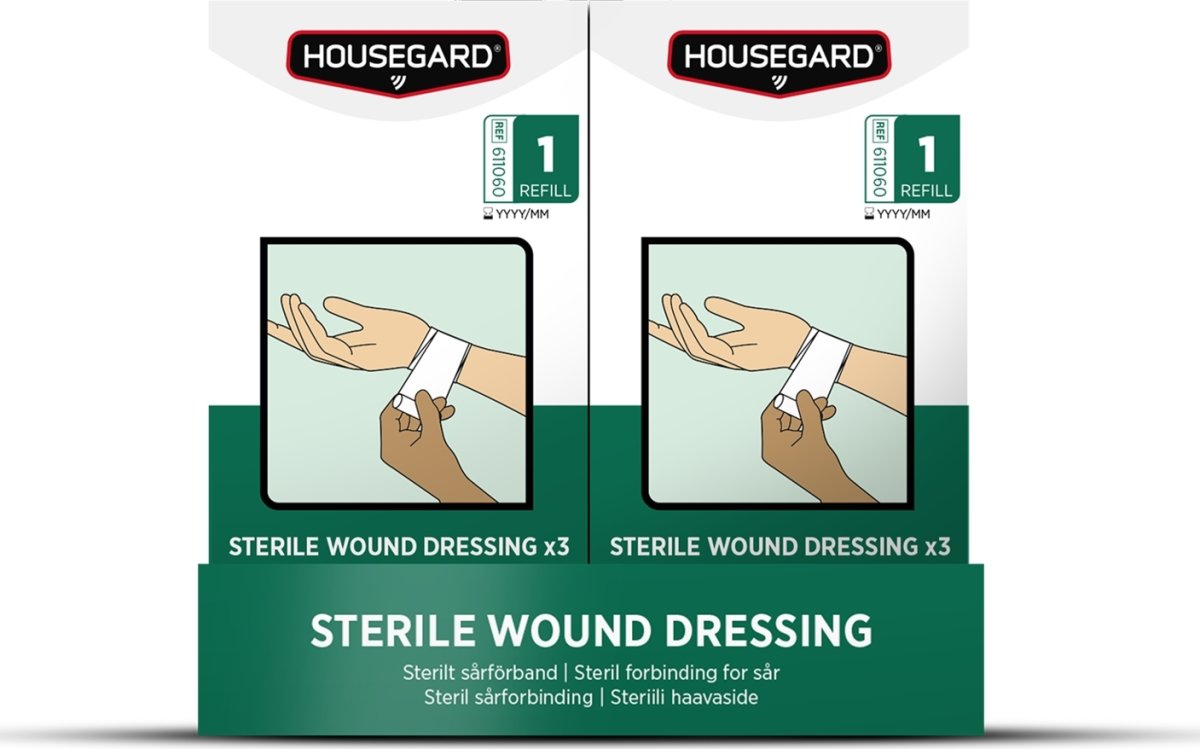 Housegard Sterilt sårforbinding - 3-Pak