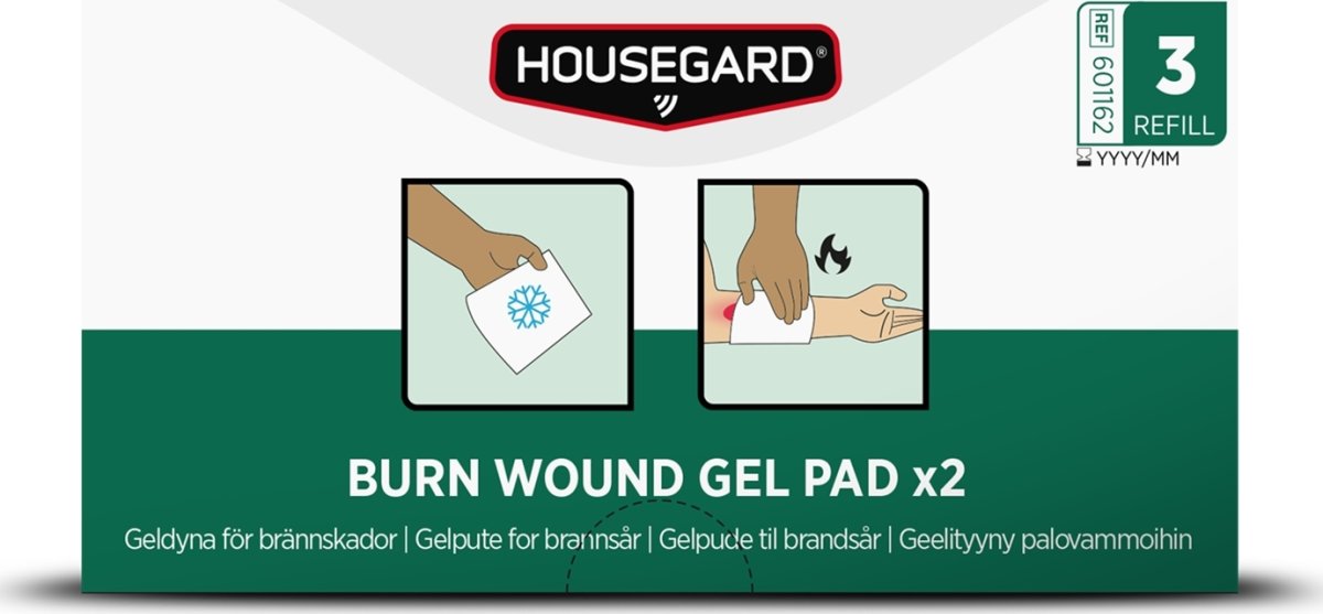 Housegard Gelkompres til forbrændinger (2-pak)