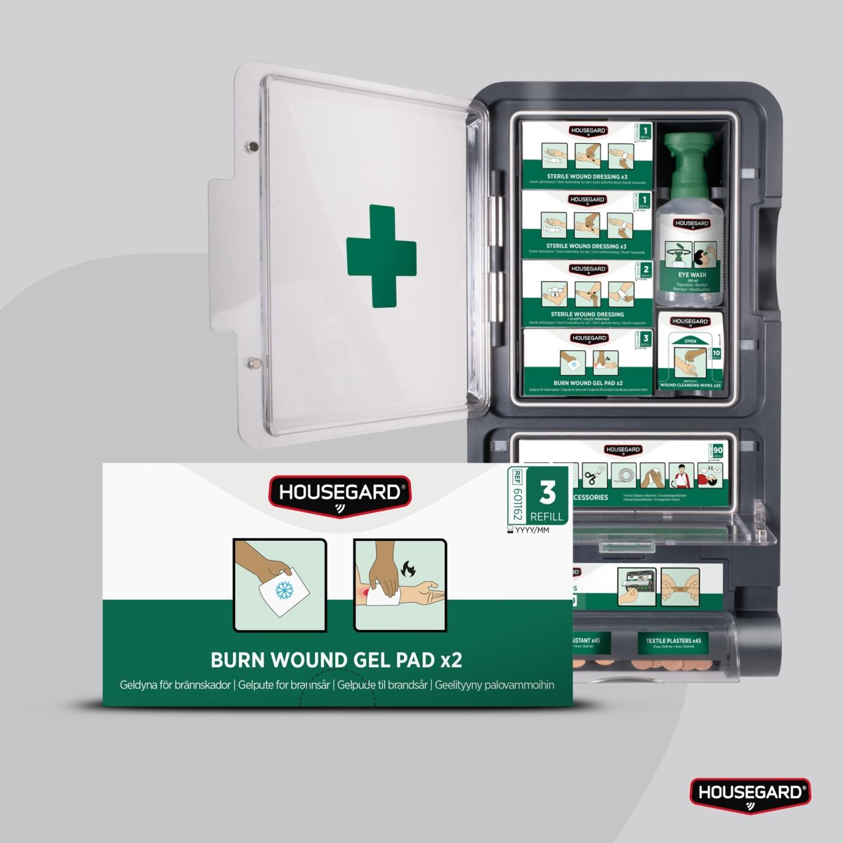 Housegard Gelkompres til forbrændinger (2-pak)