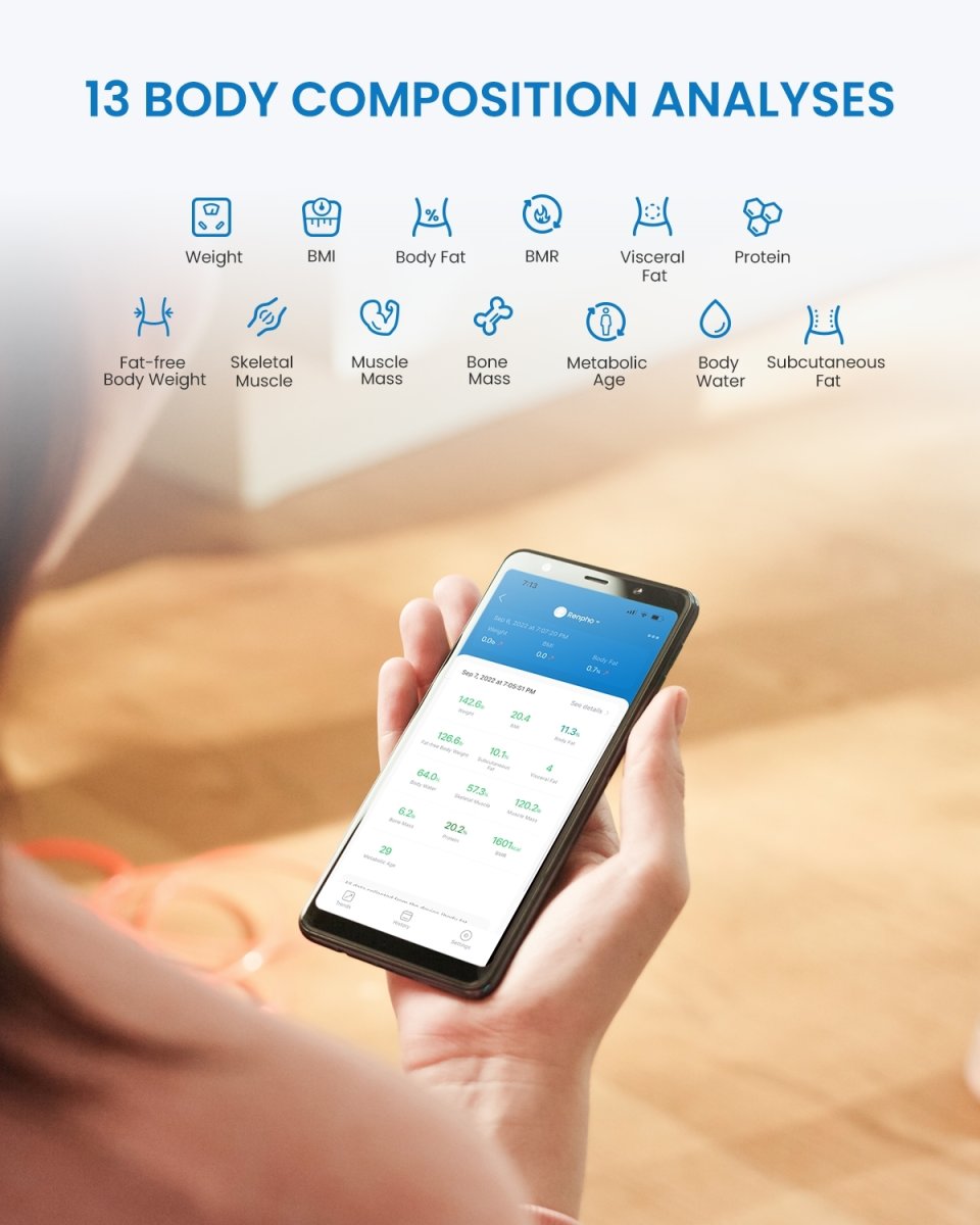 RENPHO Elis Solar 2 Smart Body vægt, sort