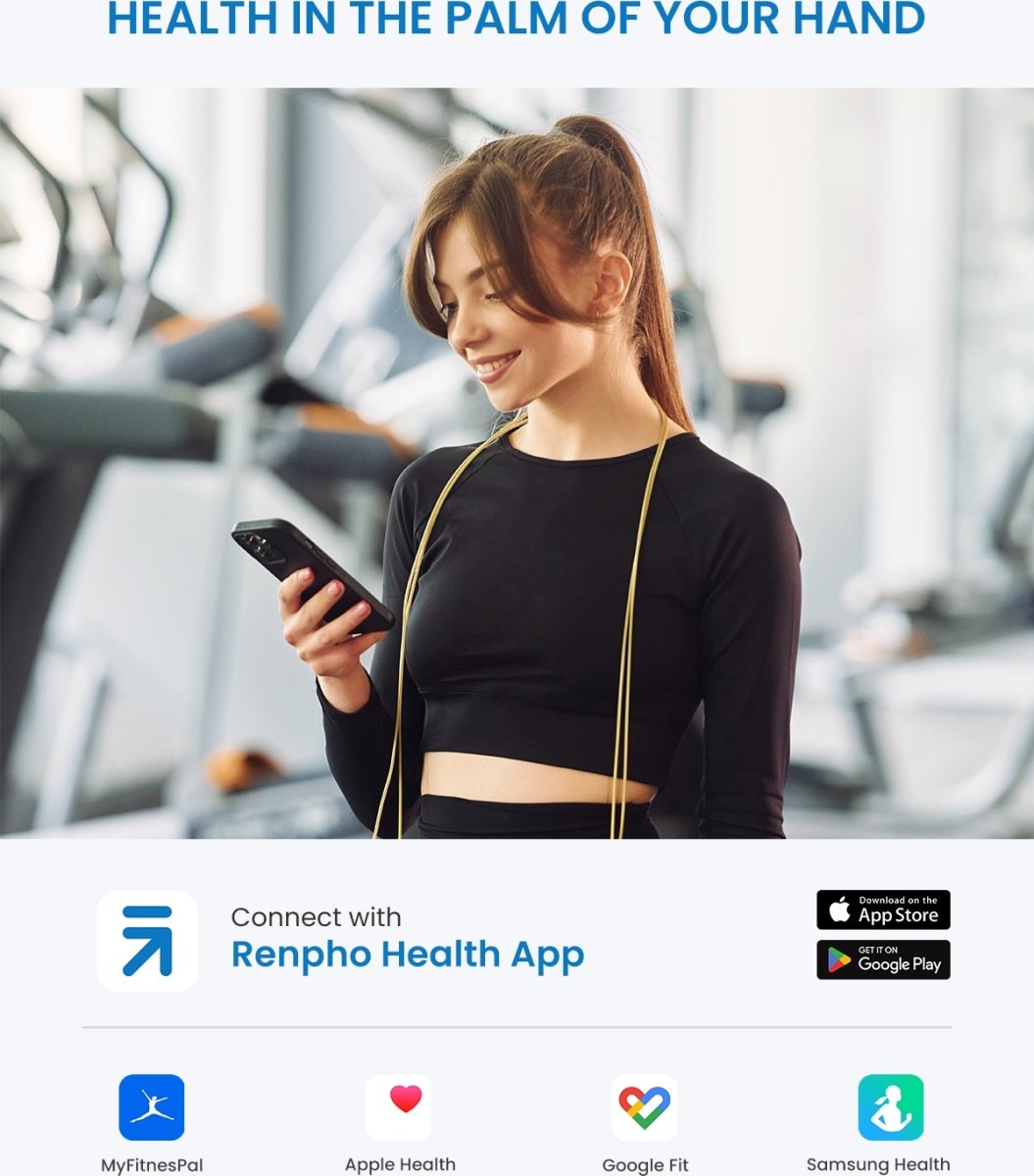 RENPHO Elis Solar 2 Smart Body vægt, sort