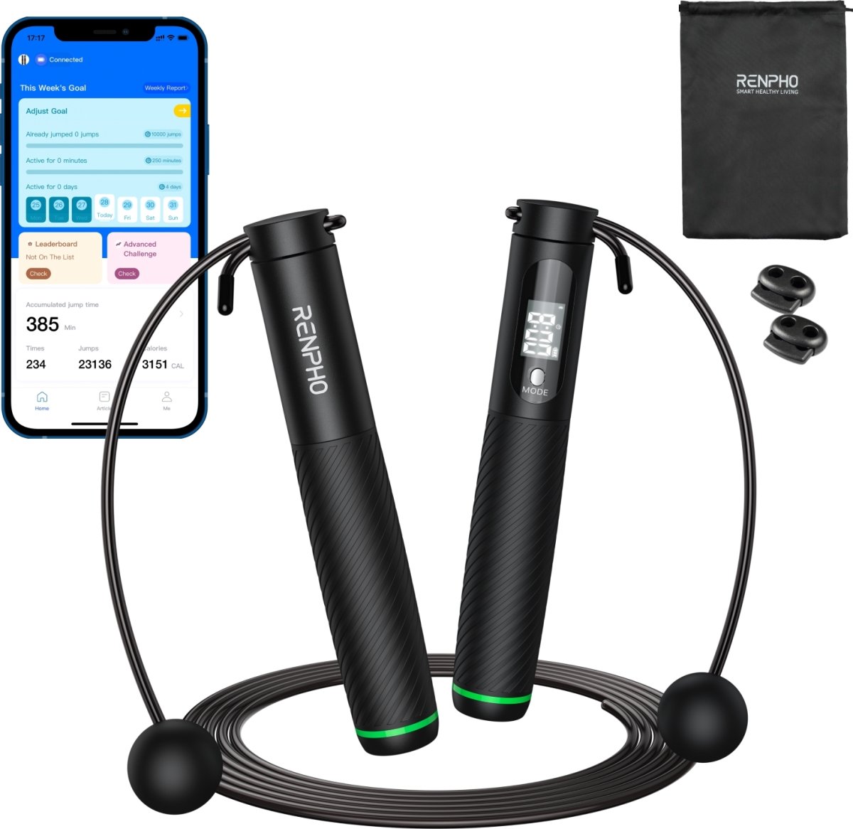 RENPHO Smart Jump Rope, sort