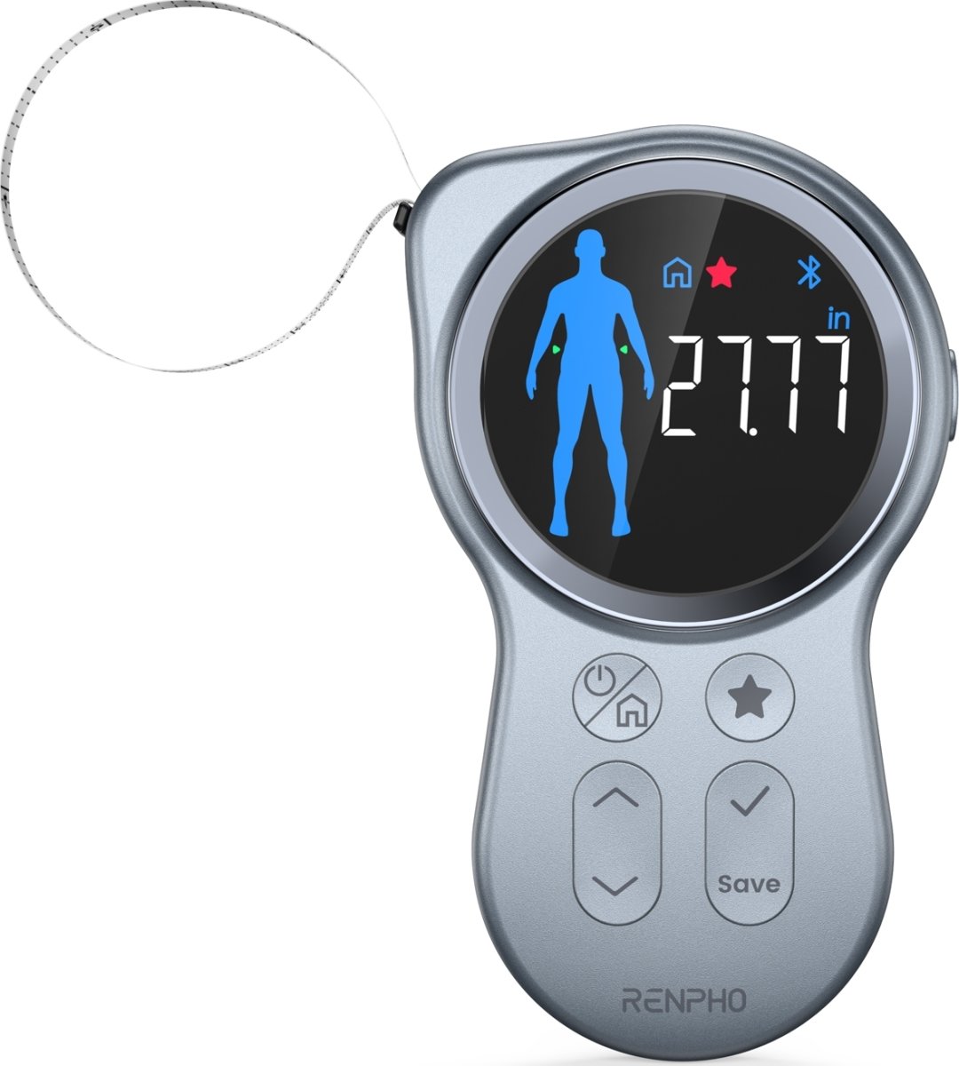 RENPHO Smart Tape Measure+ Large Round Screen