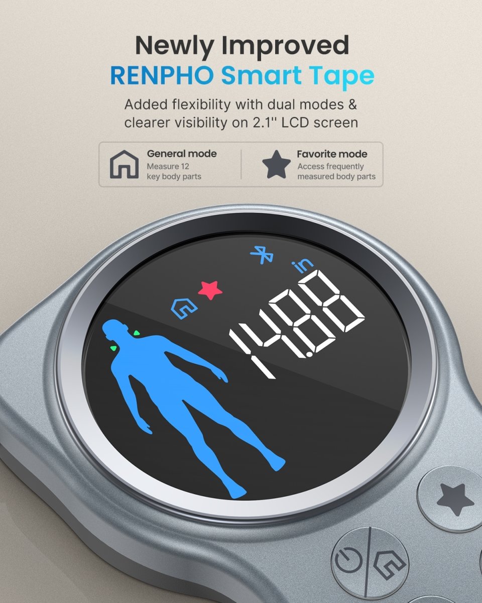 RENPHO Smart Tape Measure+ Large Round Screen