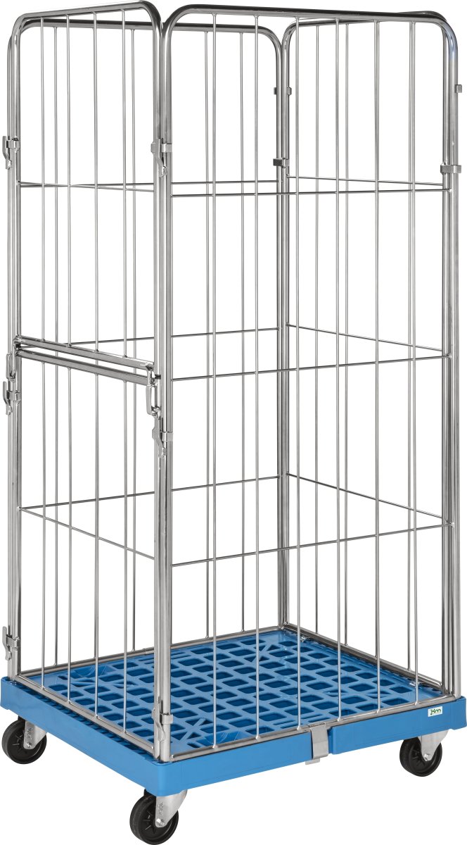 Rullecontainer med plastbund, 4 sider