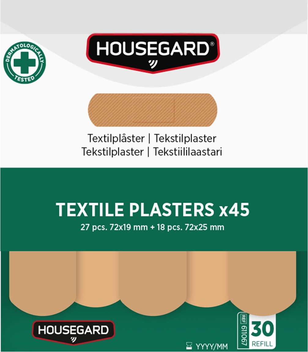 Housegard Tekstilplastre (2x45 stk)