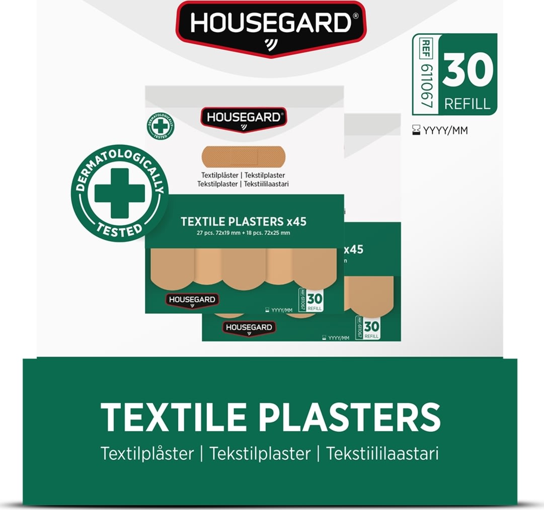 Housegard Tekstilplastre (2x45 stk)