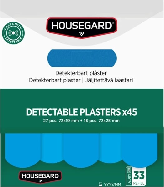 Housegard Detekterbare plastre (2x45 stk)