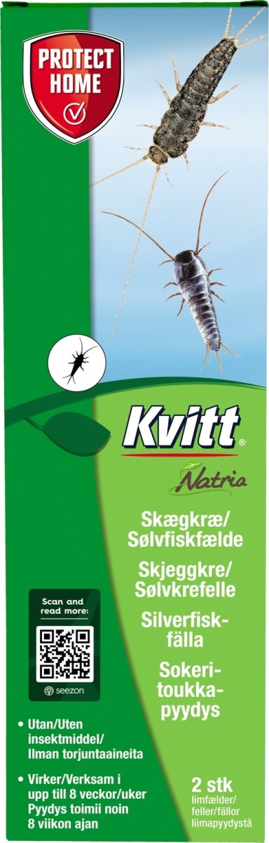 Kvitt Natria Sølvfisk- og skægkræfælde, 2 stk.