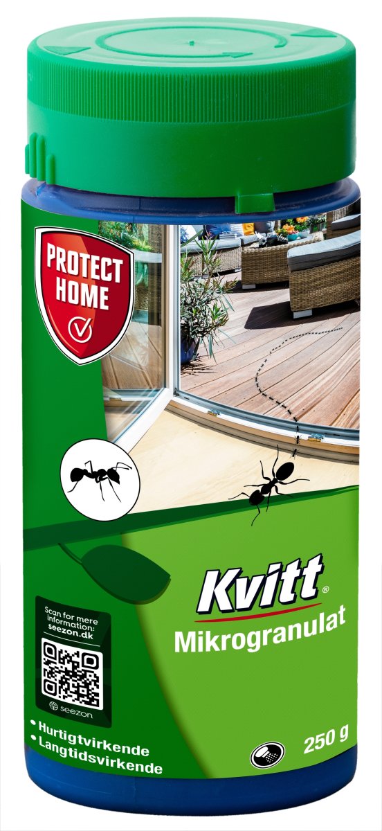 Kvitt Mikrogranulat mod myrer, 250g.