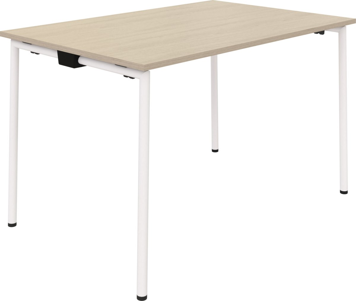 EasyFix Kantinebord 140x80 cm, Birk decor/Hvid