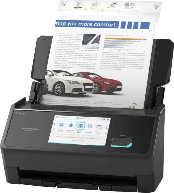 Ricoh ScanSnap iX2500 dokumentscanner, sort