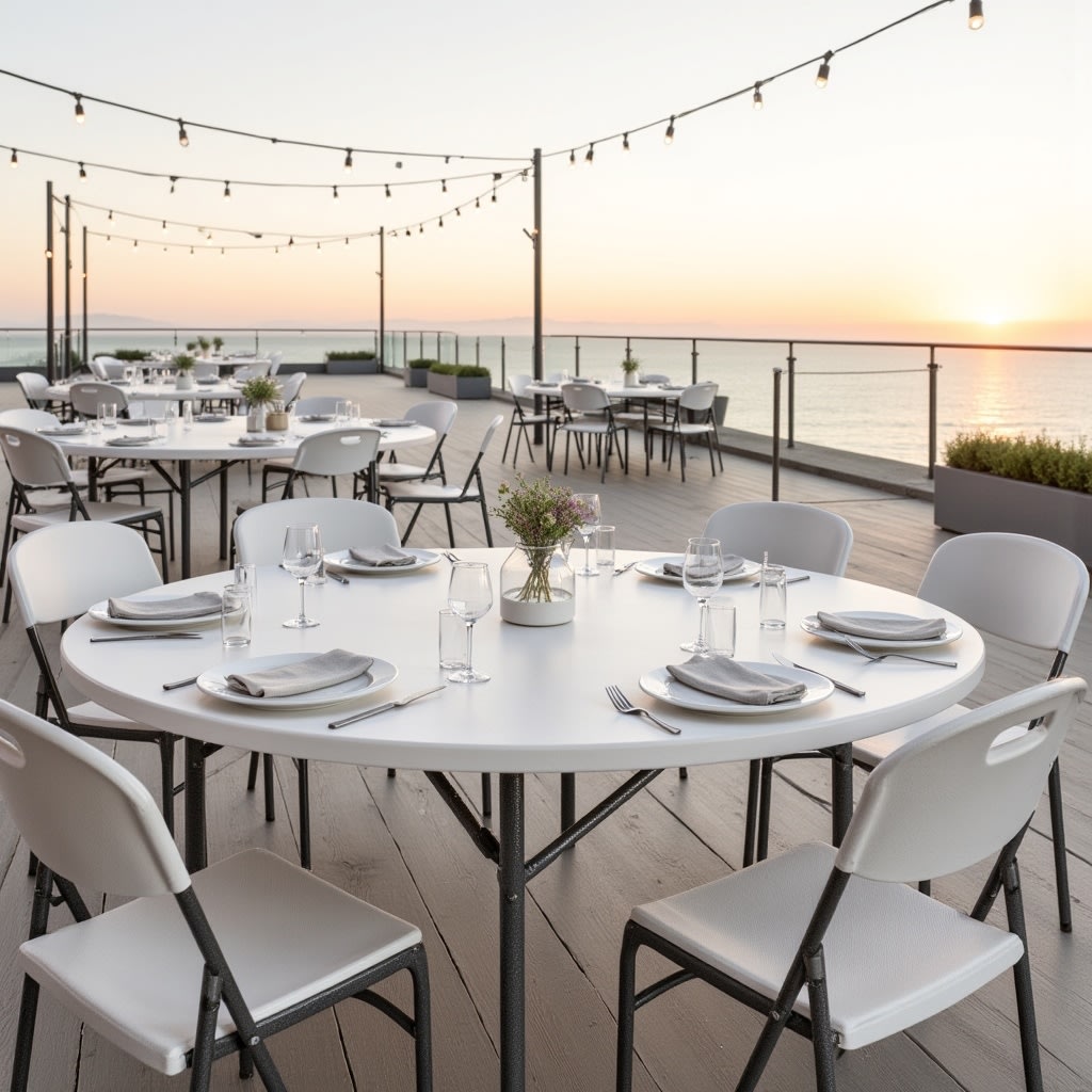 Park klapbord Ø160cmxH74 cm