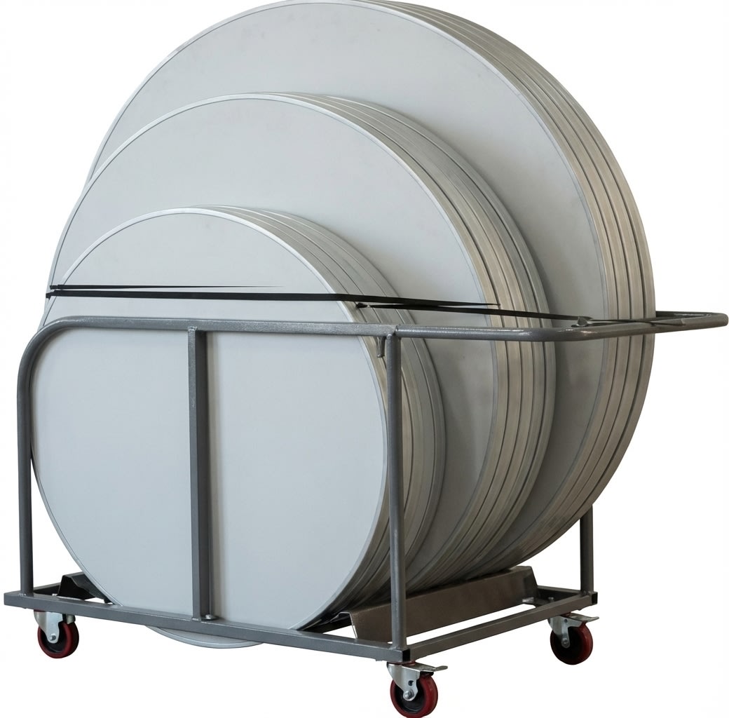 Park Transportvogn til 12 runde borde