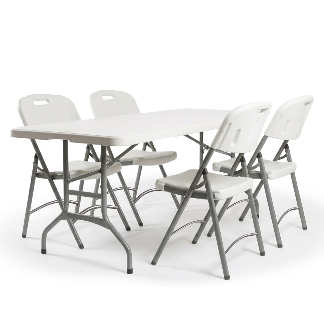 Park sæt til 4 pers. , 1 klapbord + 4 klapstole