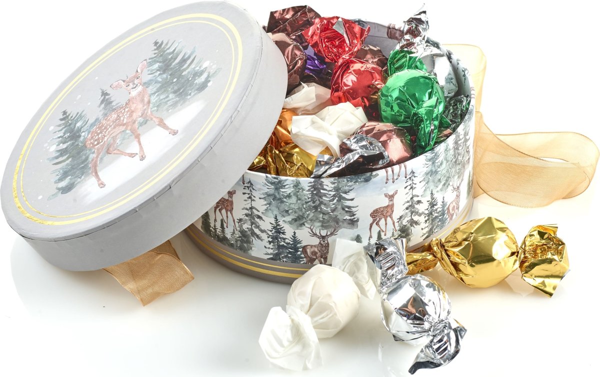 Hatteæske m. Rensdyr, 300 g.