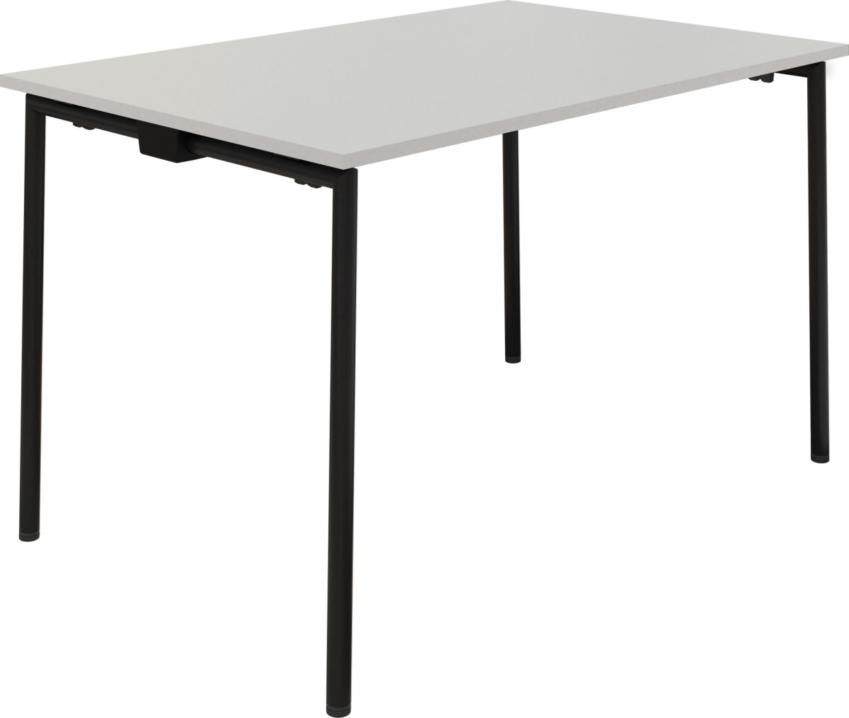 EasyFix Kantinebord 180x90 cm, Grå decor/Sort