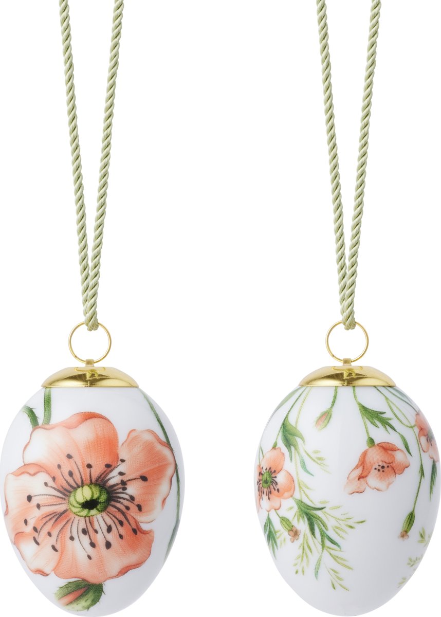 Royal Copenhagen Påskeæg 2026 Valmue, 2 pk