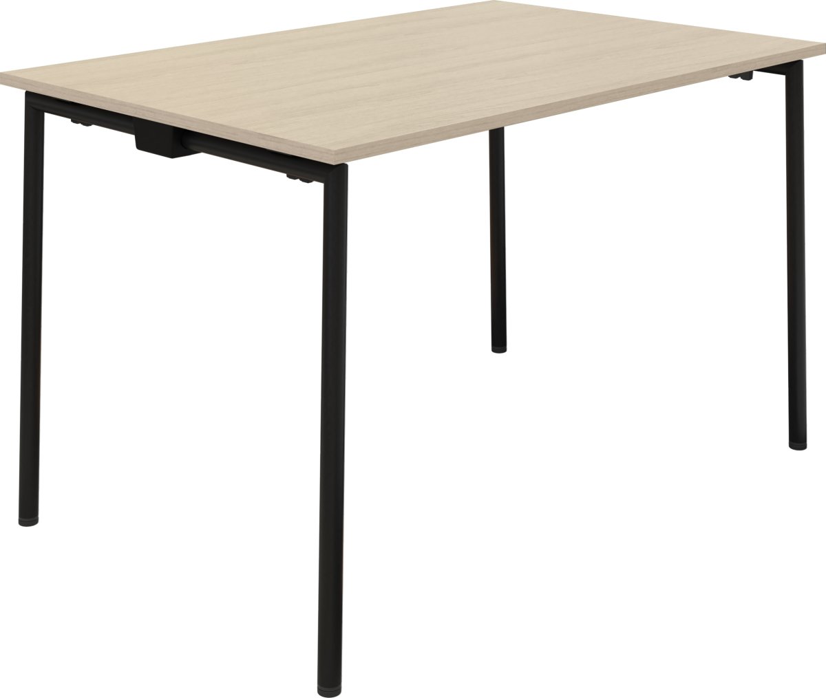 EasyFix Kantinebord 180x90 cm, Birk/Sort