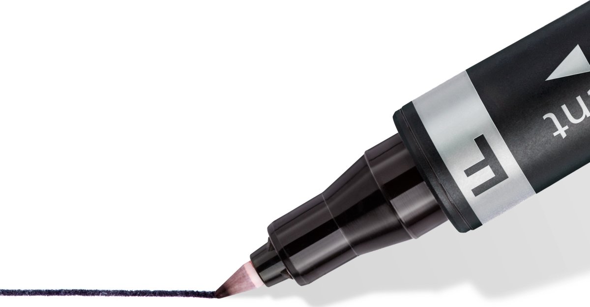 Staedtler 348 Duo Permanent Marker | Blå