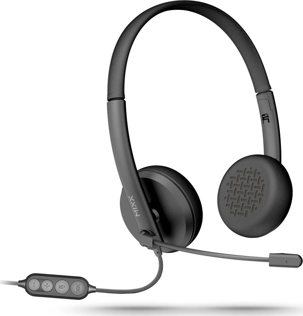 Mixx Headset Stereo H1u Kablet USB-A, sort