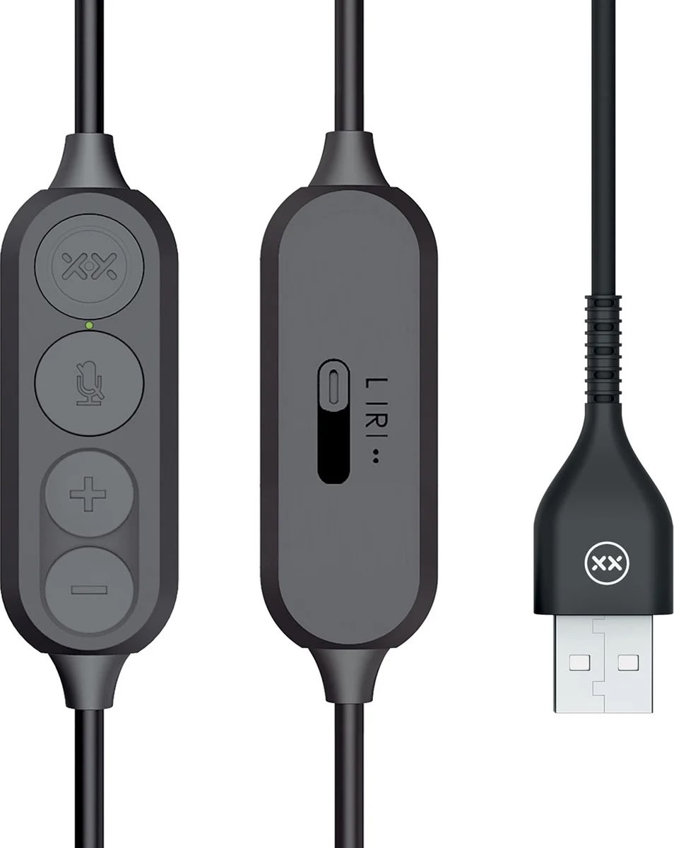 Mixx Headset Stereo H1u Kablet USB-A, sort