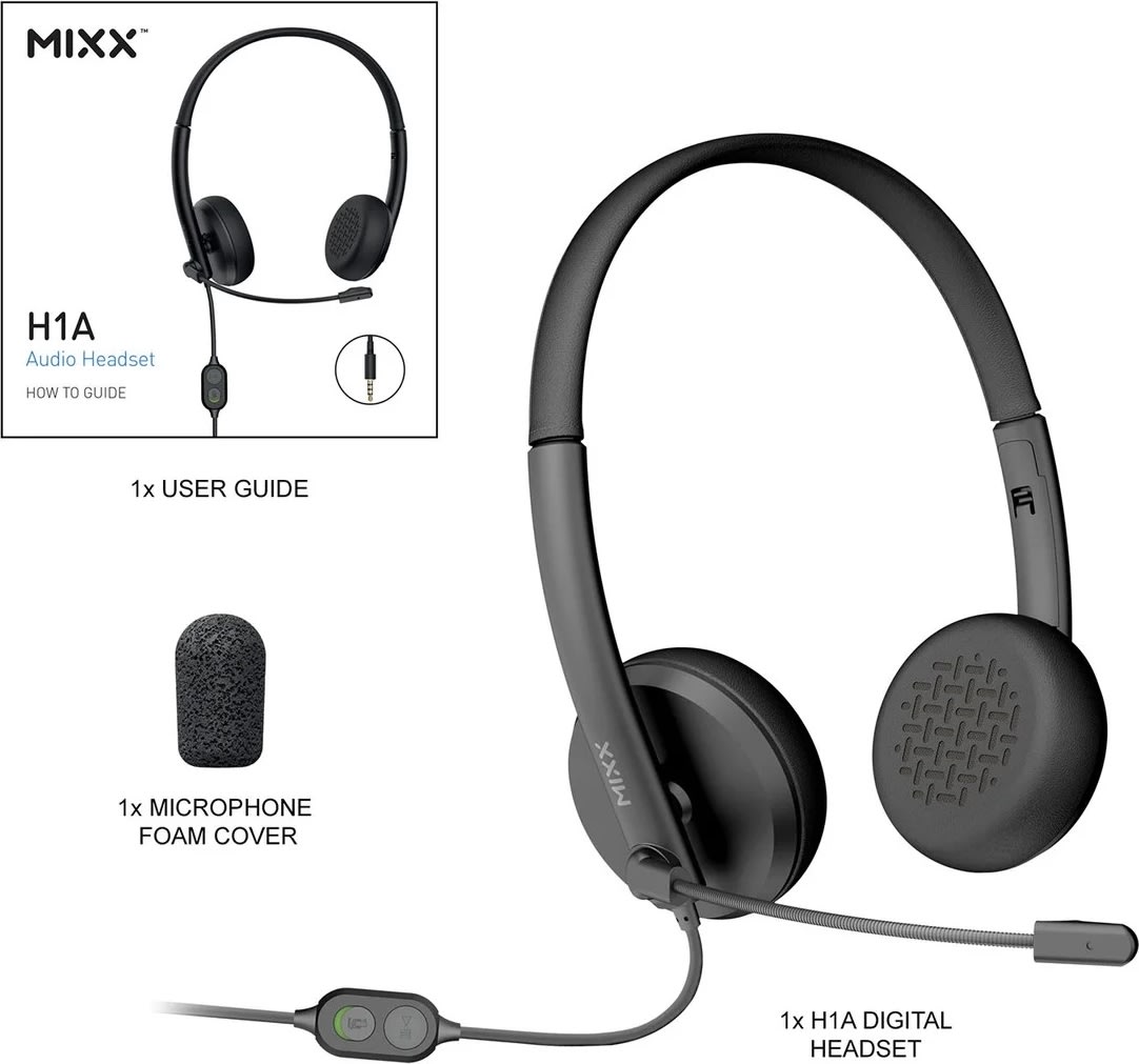 Mixx Headset Stereo/Mono H1a Kablet 3.5mm