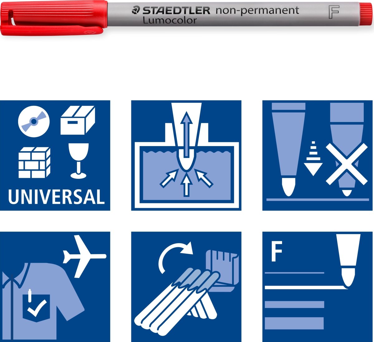 Staedtler 316 Non-permanent Marker | Blå