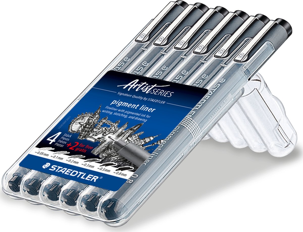 Staedtler Pigment 308 Fineliner | 6 stk.