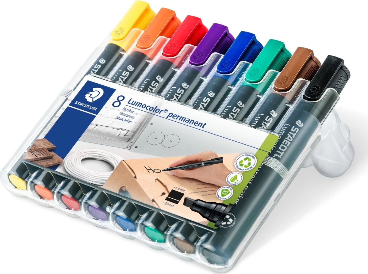 Staedtler 350 Permanent Marker | 8 farver