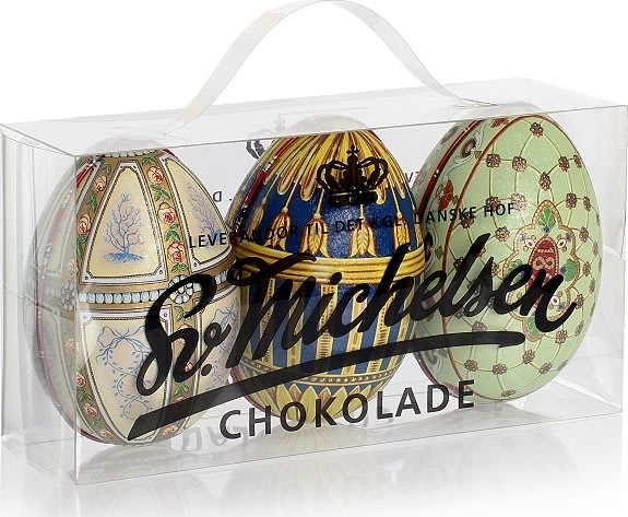 Sv. Michelsen Gaveæske m. 3 Mini Fabergé-æg