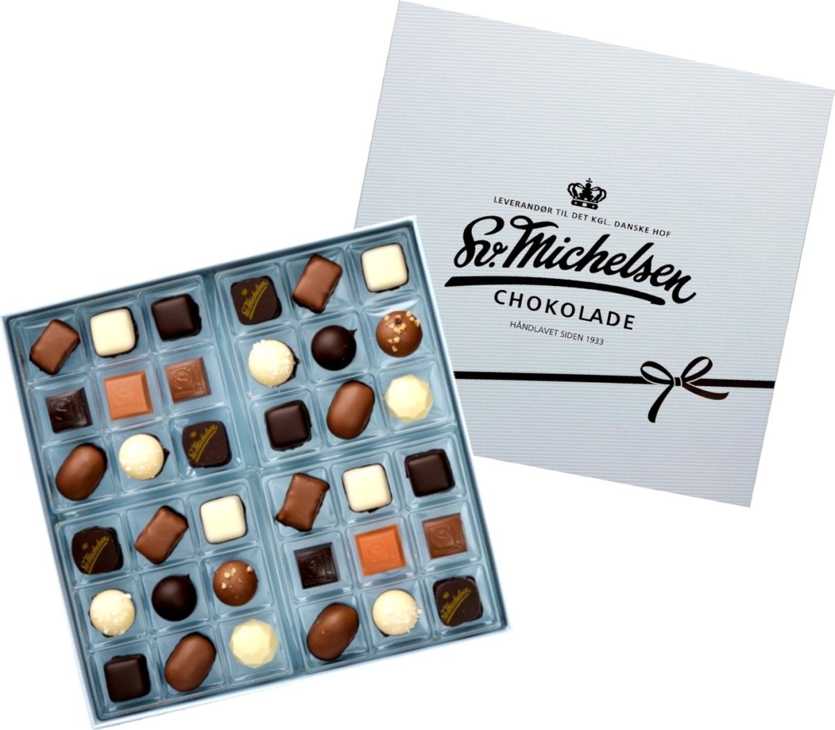 Sv. Michelsen Kroneæsken 36 stk Fyldt Chokolade