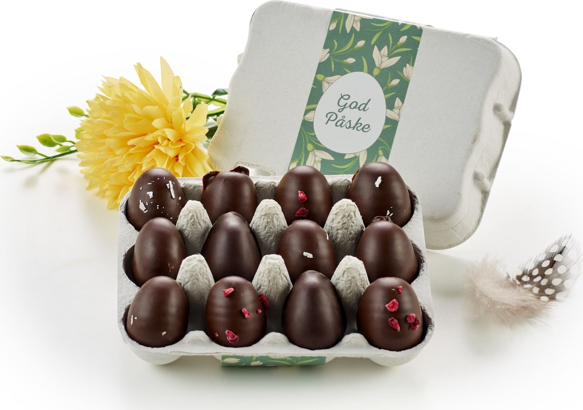 Æggebakke med 12 stk. øko. marcipanæg, 120 g