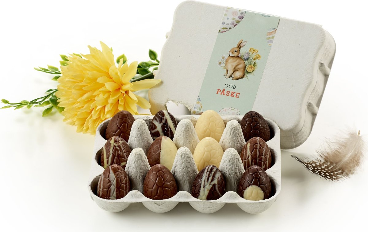 Æggebakke med 12 stk mini luksusæg, 95 g