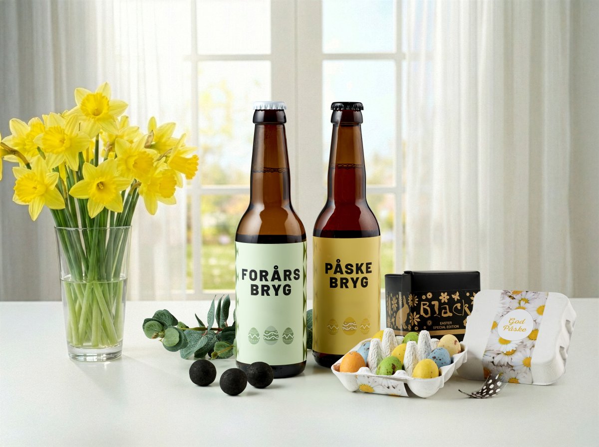 Ølpakke med påskeæg