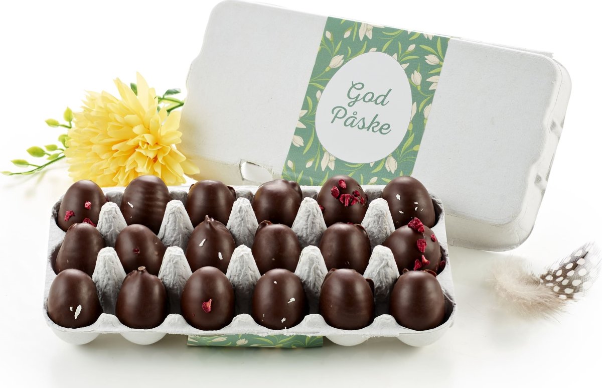 Æggebakke med 12 stk øko marcipanæg, 120 g