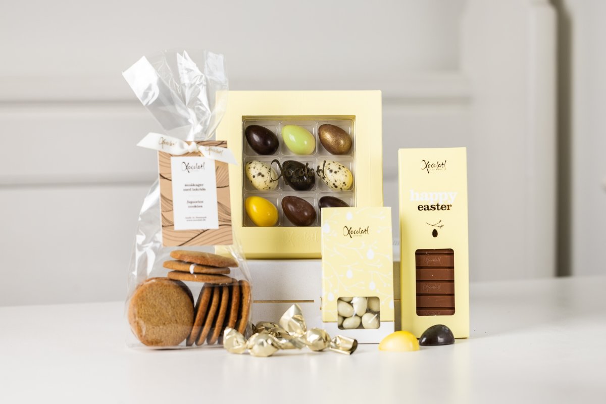Xocolatl Easter Påskepakke Gul, 300 g