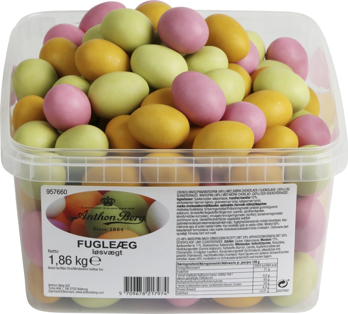 Anthon Berg Fugleæg m/dragee, 110 stk