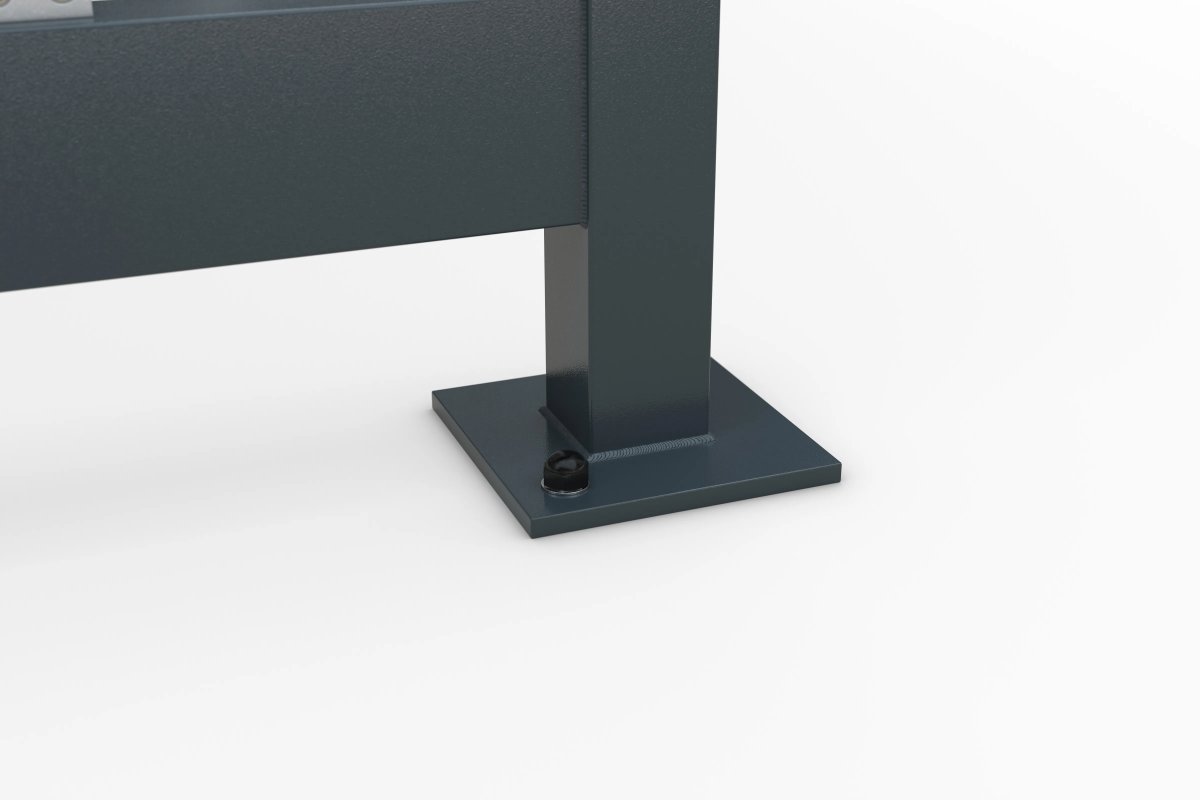 Köln Rygeskur m/bænk+askebæger, K3 d/b, forankring