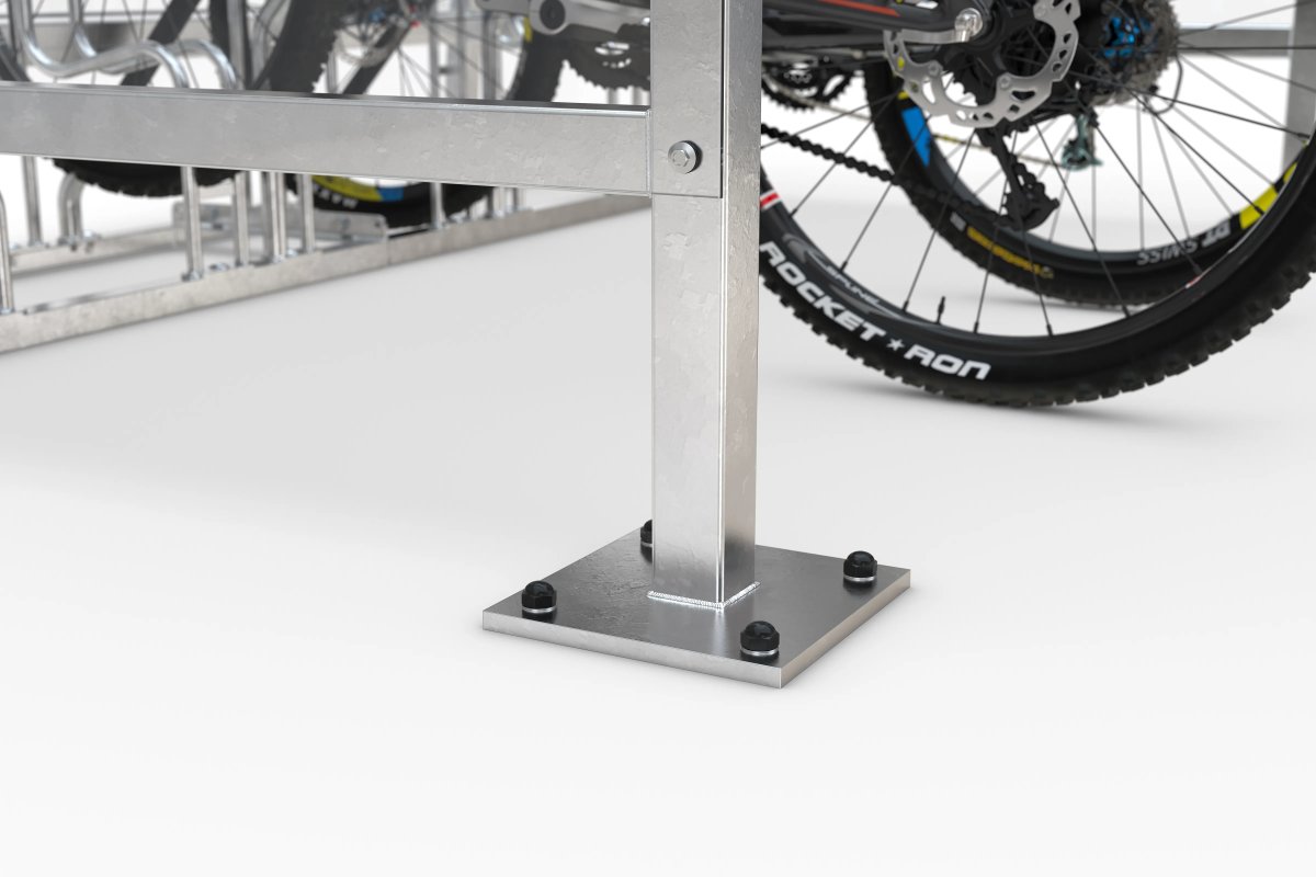 Bamberg Cykelskur, B 1/02, til forankring, galv.