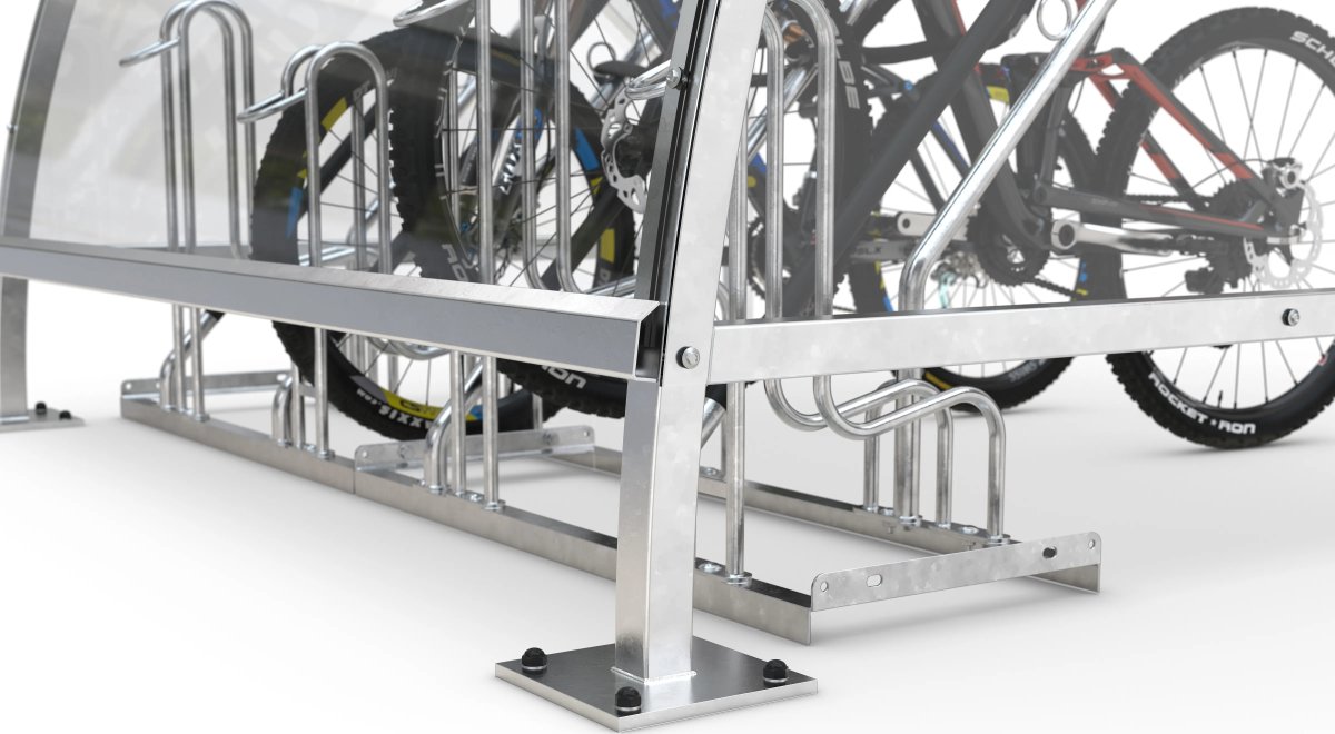 Bamberg Cykelskur, B 1/02, til forankring, galv.