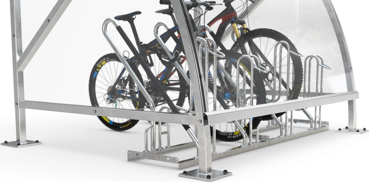 Bamberg Cykelskur, B 1/02, til forankring, galv.