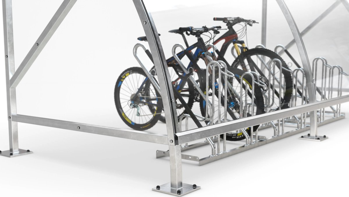 Bamberg Cykelskur, B 1/08, til forankring, galv.