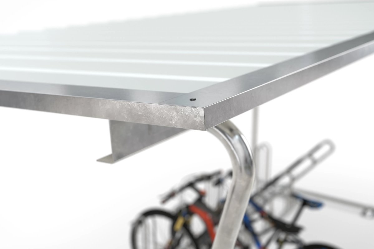 Siegen Cykelskur, S17, til forankring, galv.