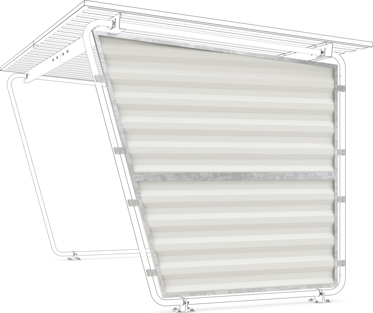 Siegen Sidepanel højre til cykelskur, S16-S19