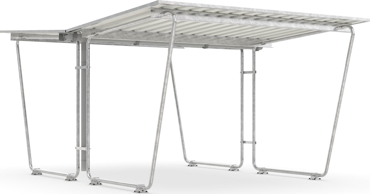 Siegen Cykelskur dobbeltside, S27, til forankring