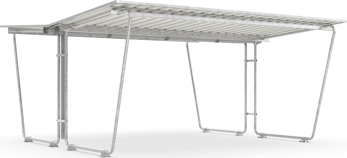 Siegen Cykelskur dobbeltside, S28, til forankring