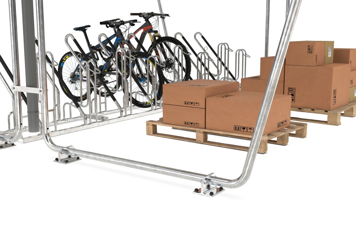 Siegen Cykelskur dobbeltside, S28, til forankring