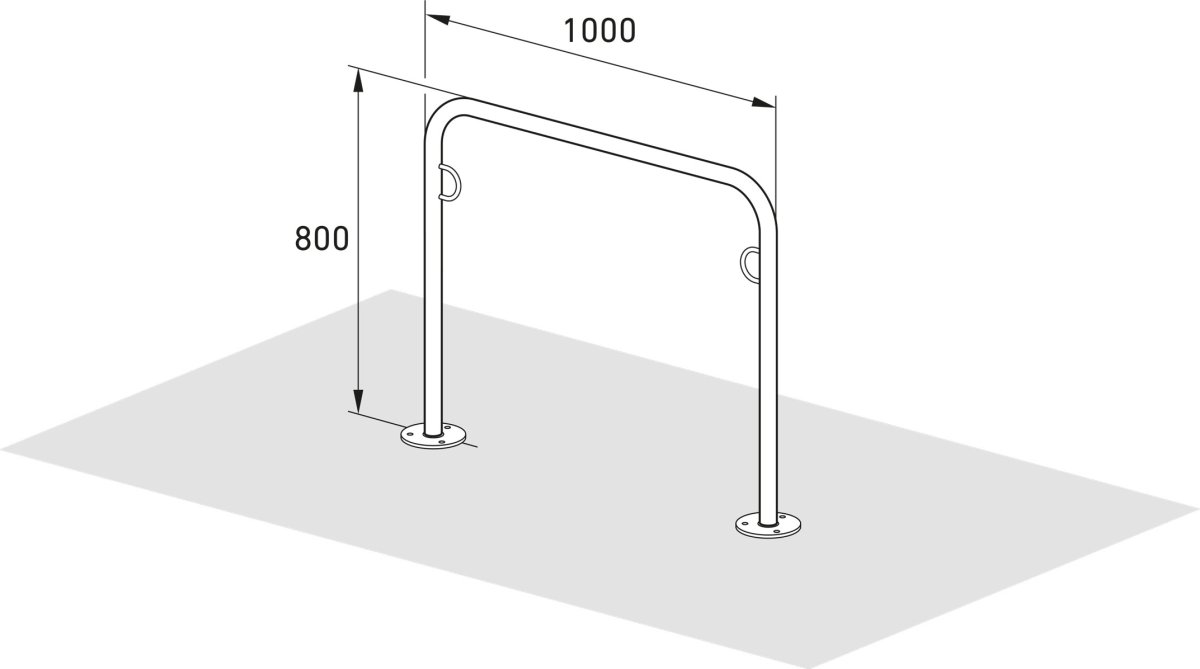 Trust Cykelstativ 21, 100x80x4,8mm, til forankring